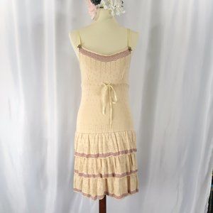 Vintage Betsy Johnson cream knit dress... sweet an